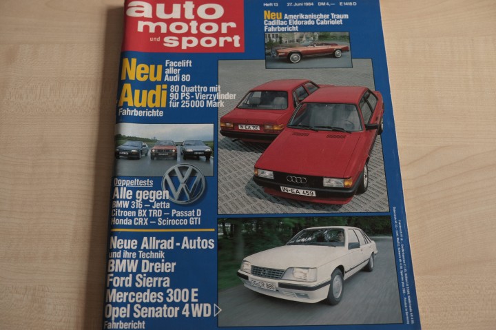 Deckblatt Auto Motor und Sport (13/1984)